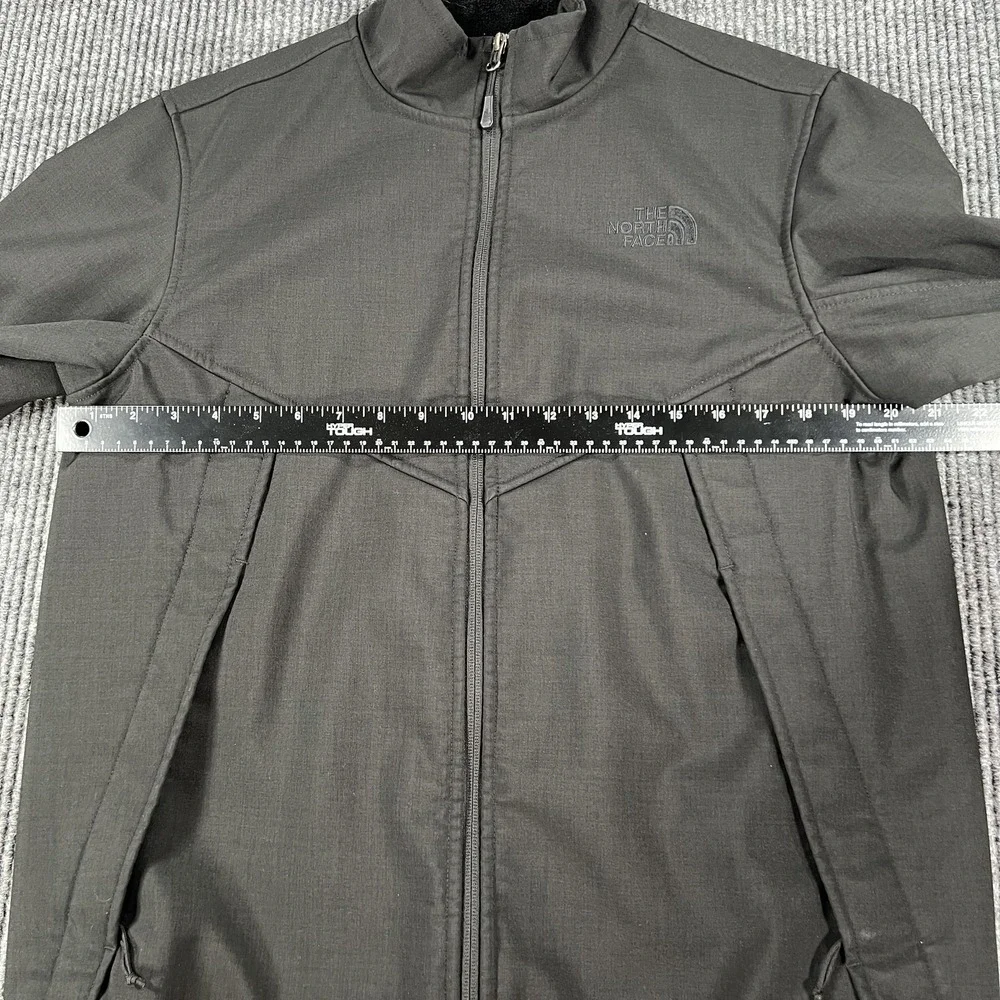 North Face Jacket Mens Medium Black Full Zip Polyester Soft Fleece Lined Outdoor